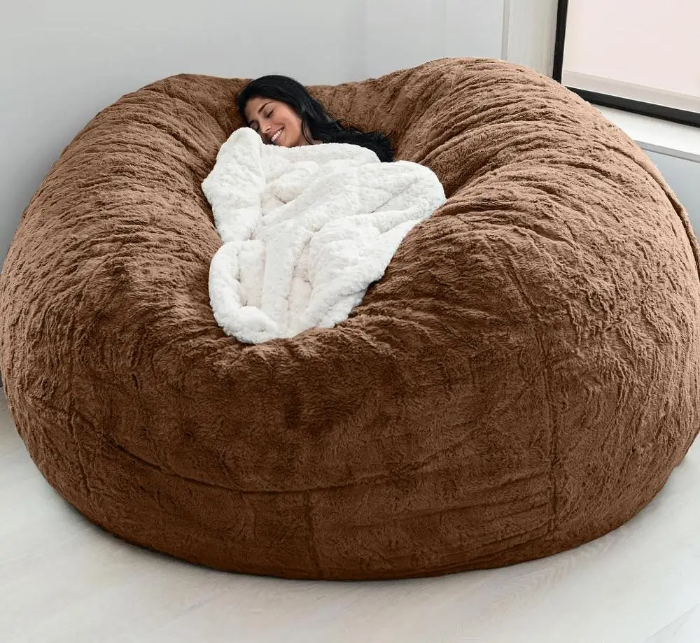 For Living Room Beanbag Lounger Chaise