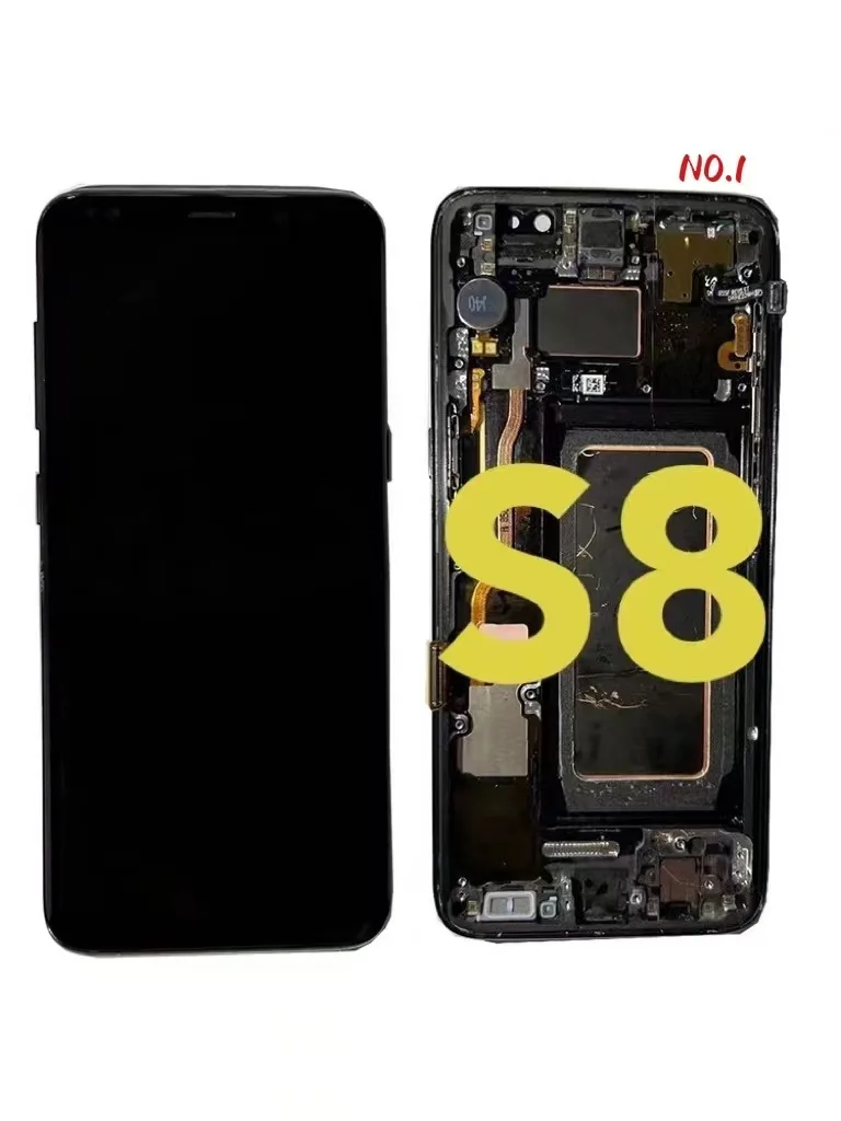 100% Оригинальный Amoled дисплей с рамкой для SAMSUNG Galaxy S8 LCD G950F G950U G950N G950FD сенсорный
