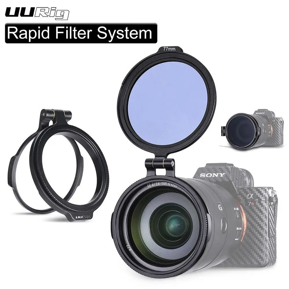 UURig RFS ND фильтр быстросъемное кольцо аксессуар для камеры DSLR Быстрый переключатель кронштейн DSLR Объектив монтаж с защелкой клип