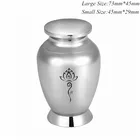 Урна для кремации лотоса, 73 мм45 мм, для человека или прах питомца, погребальный пепел из нержавеющей стали