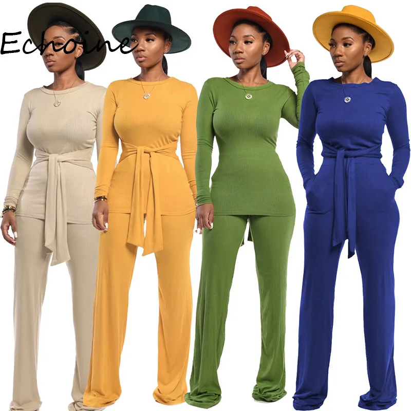 Модный женский костюм для фитнеса бандаж длинный рукав круглый вырез штаны