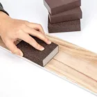 4 шт. губки шлифовании коричневый Полировочная шлифовальная губка блоки подлежит стирке и многоразовому использованию Высокое качество кухонные губки инструменты
