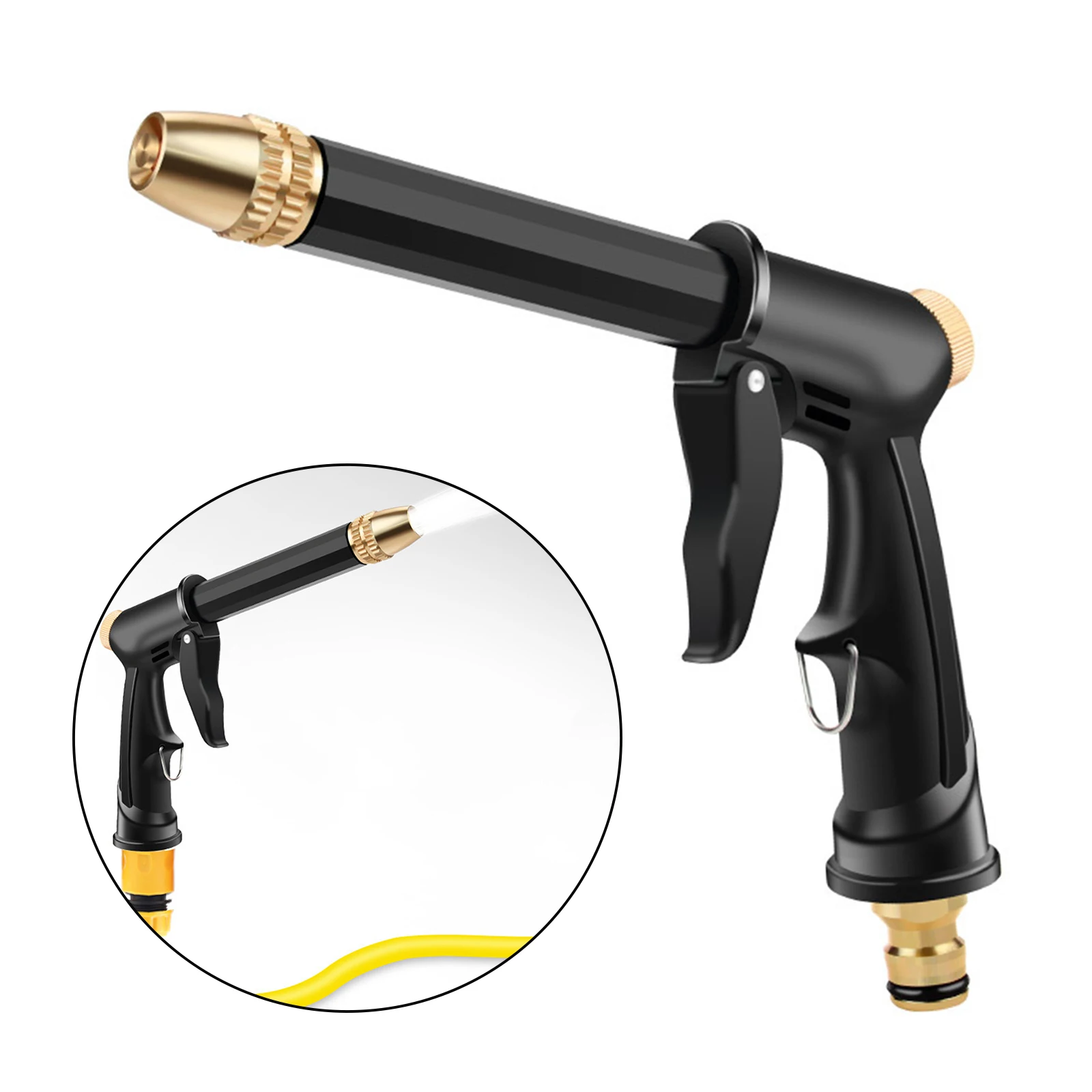 

High Pressure Car Water Sprayer Gun Washer Wand Water Gun Watering Sprayer Cleaner 360° Rotaing Spray for Car Washing Watering