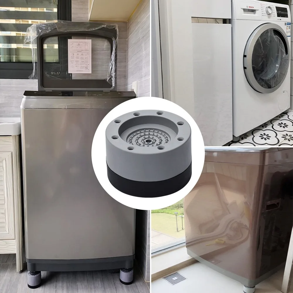

4Pcs Anti Vibration Feet Pads Washing Machine Rubber Mat Anti-Vibration Pad Dryer Universal Fixed Non-Slip Pad