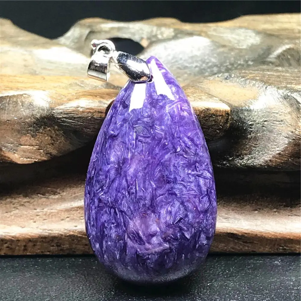 Подлинная натуральная фиолетовая подвеска Charoite ювелирные изделия для женщин