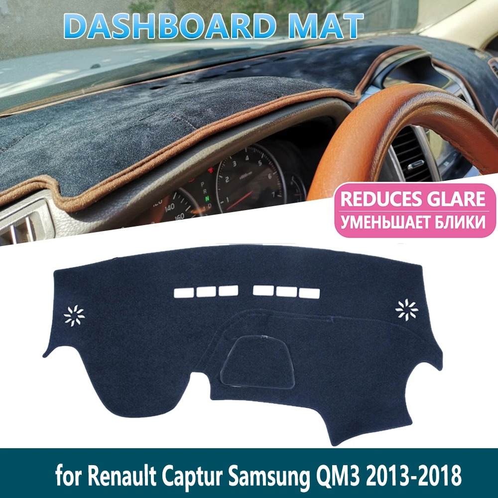 Противоскользящий коврик для приборной панели Renault Captur 2013 ~ 2018 Samsung QM3 внутренняя