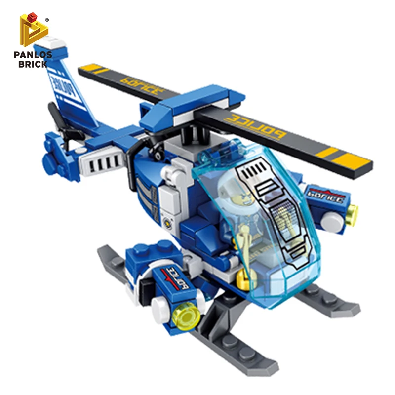 Кубики для игр полицейский вертолет робот Hummers внедорожник внедорожный