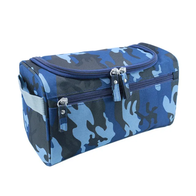 Navy camouflage Женская сумка для макияжа, мужская сумка для туалетных принадлежностей, большая вместительность, водонепроницаемый нейлоновый органайзер для путешествий, косметичка, чехол для путешествий, Несессеры - Цвет: Navy camouflage