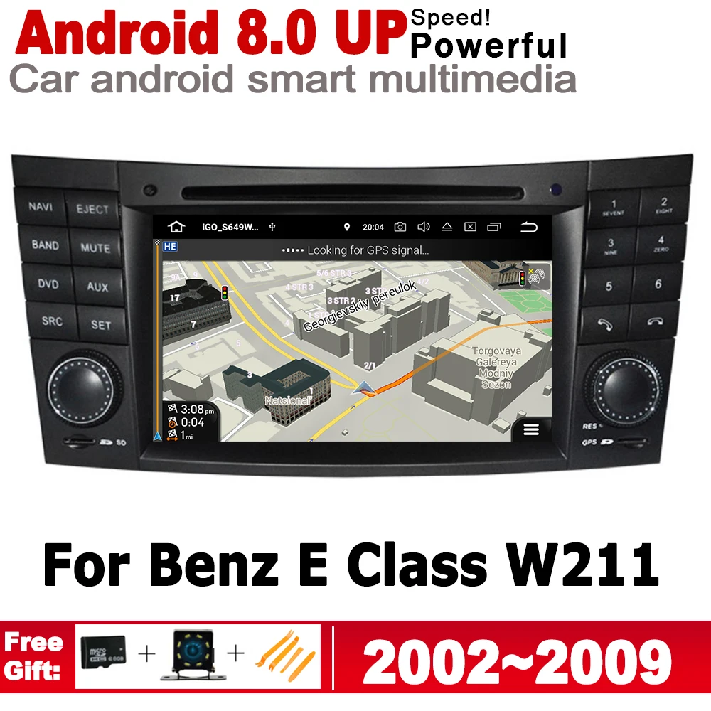 Автомобильный мультимедийный плеер для Mercedes Benz E Class W211 2002 ~ 2009 NTG Android радио GPS