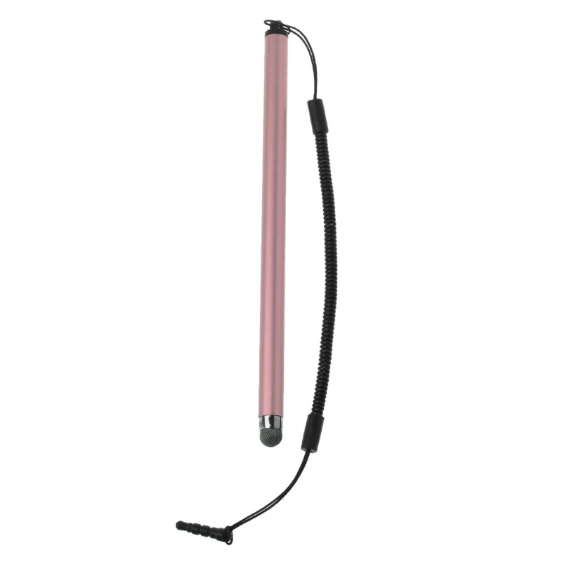 

Anti-lost Lanyard Touch Screen Stylus Pen Fibre Stylus Mesh Micro Fiber Tip Pen for iPad 2018 Smart Phone Tablet M17F