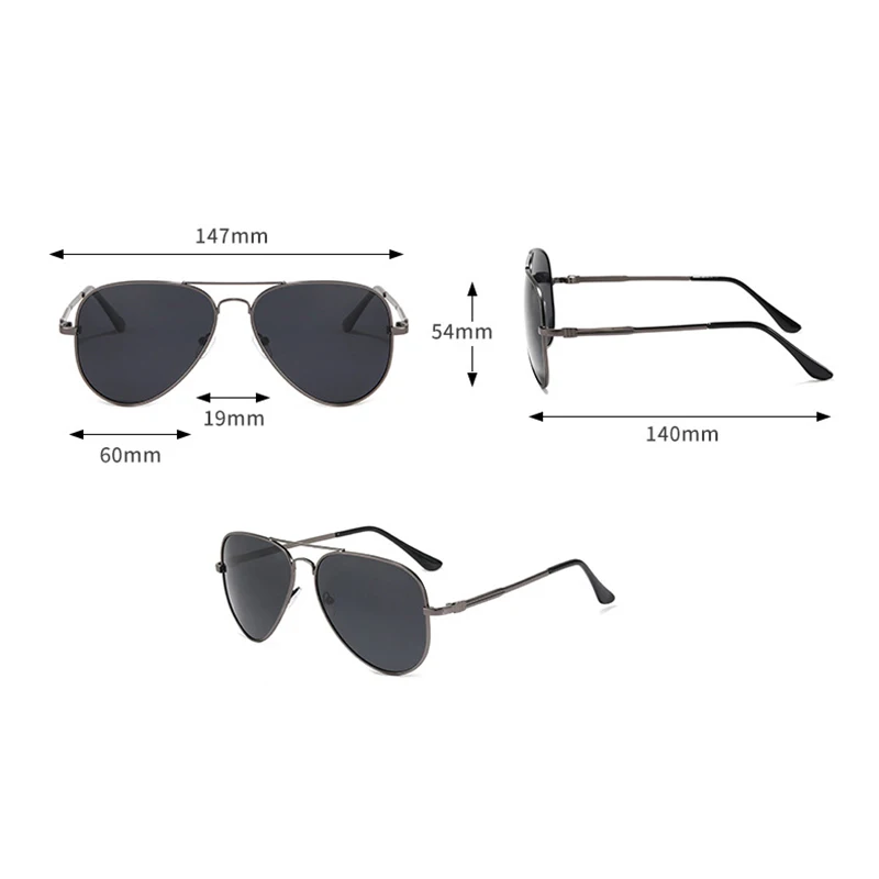 

Polarized Sunglasses Men Luxury Brand Pilot Sun Glasses Vintage Metal Frame Eyeglasses Coating Lens Mirror Glasses Shades Uv400