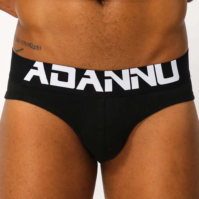 4PCS/Lot Thong Sexy Mens Underwear Briefs Open Butt U Convex Pouch Cuecas Calzoncillos Hombre Slip Cotton Gay String Underpants