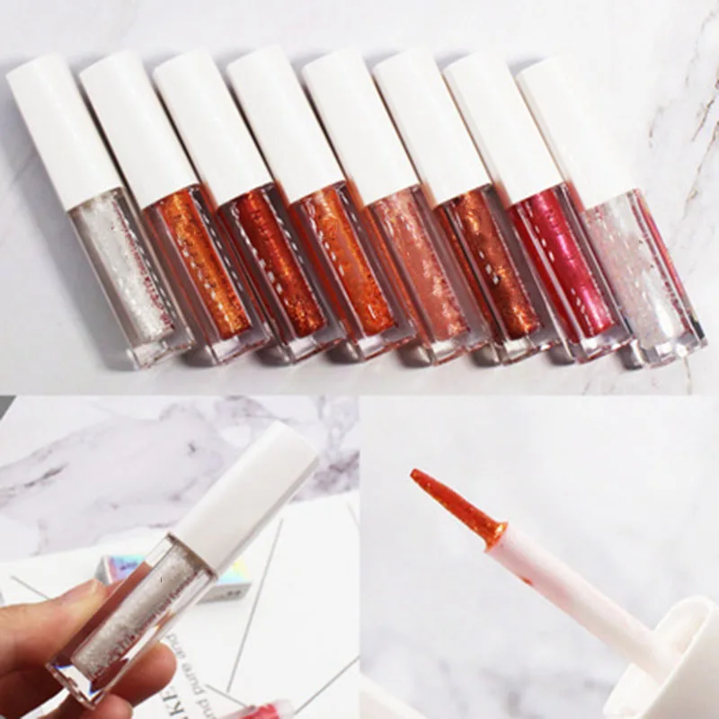 

4 Color Eyeshadow Diamond Liquid Nude Metal Shimmer Eye Shadow Glitter Cosmetic Makeup Pigment Eyes Shadow Liquid Eyeshadow
