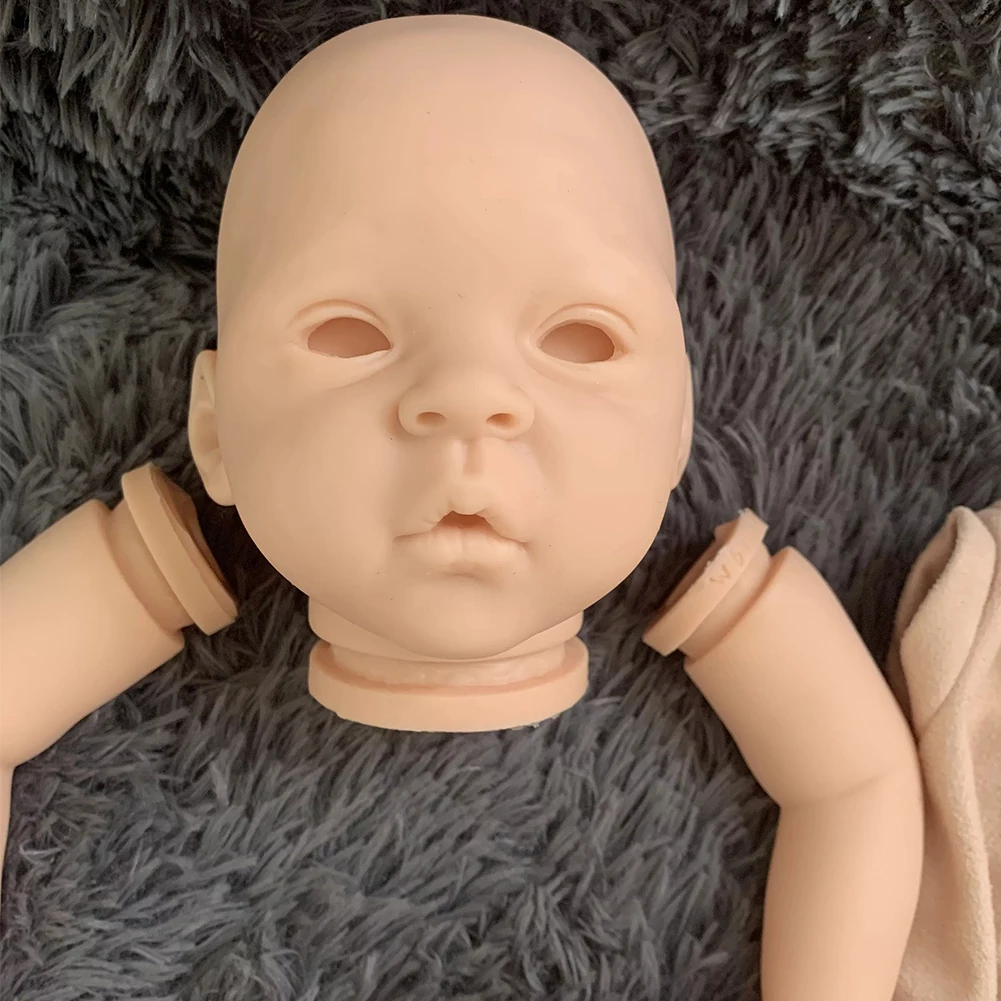 

18inches reborn doll kit Santina popular prototypes lifelike real soft touch fresh color Home For Kids Lifelike DIY Unpainted
