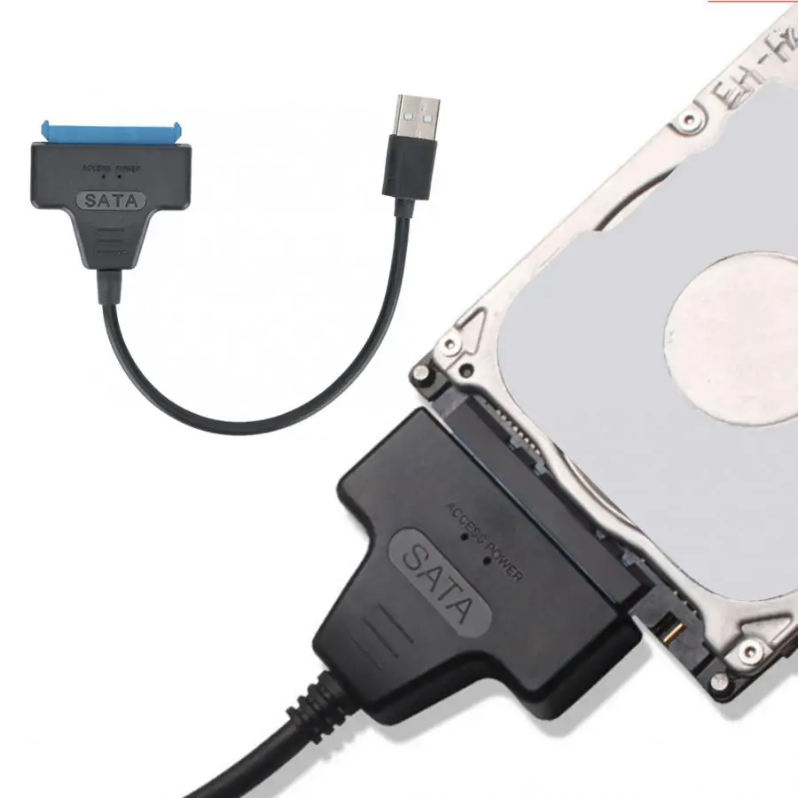 Adapter Converter Cable Black USB2.0 to 2.5in SATA/USB Interface Solid State Disk Accessories Computer |