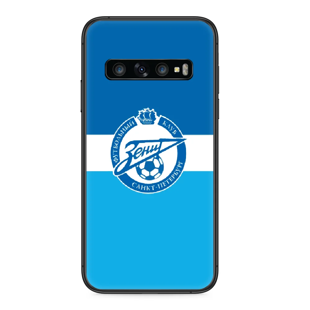 

FC Zenit Soccer Phone case For Samsung Galaxy Note S 8 9 10 20 Plus E Lite Uitra black shell 3D coque painting cover