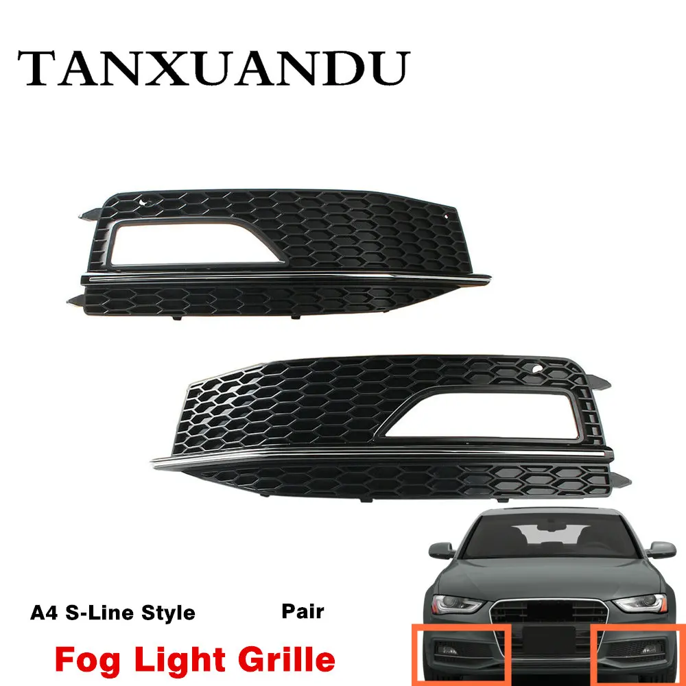 Хромированная накладка переднего бампера нижняя противотуманная фара сотовая