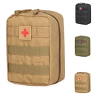 Тактическая медицинская сумка Molle, комплект первой помощи, армейская сумка для охоты, кемпинга, экстренного выживания, военная медицинская сумка для повседневного использования