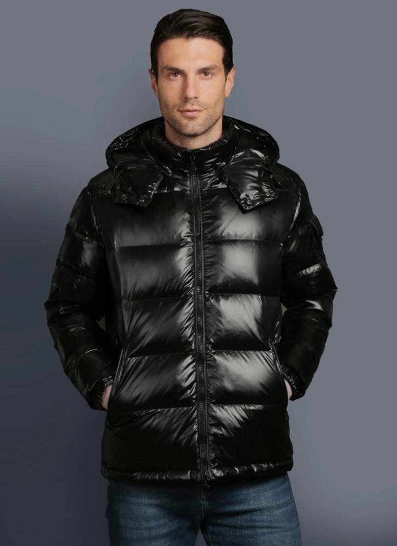 Пуховик мужской зимняя утепленная повседневная короткая куртка теплый яркий