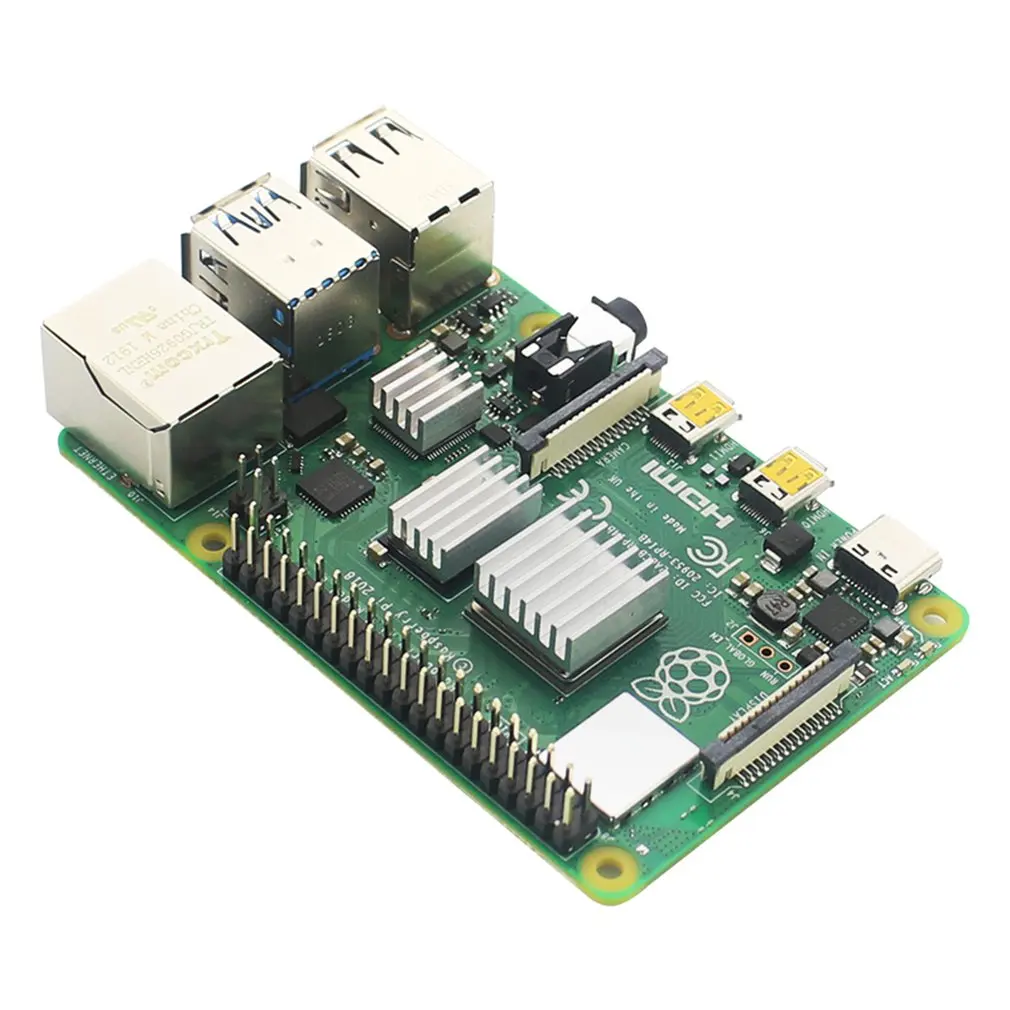 For Raspberry Pi 4 Model B Heat Sink 3pcs Aluminum Heatsink Radiator Cooling Kit Cooler | Электроника