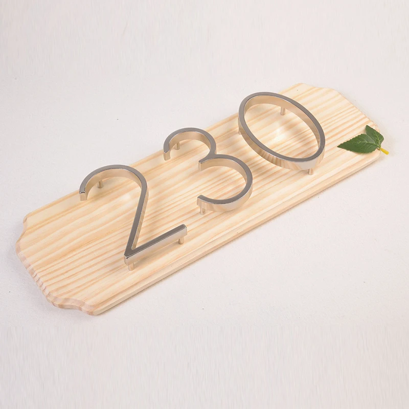 12 см Серебряный дом с цифрами № 0 9 буквы алфавита 5 дюймов. Вывеска для