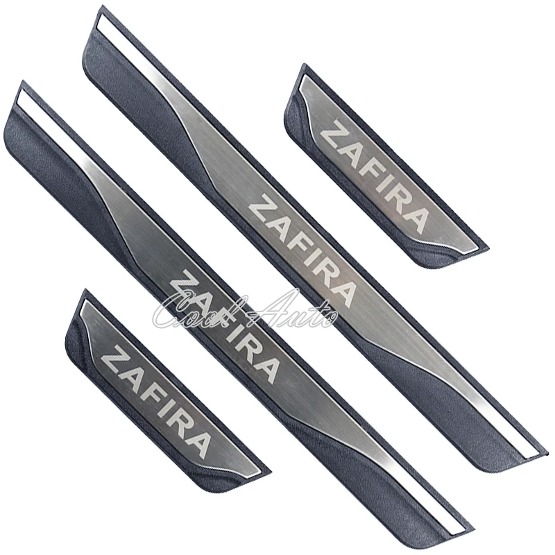 

For Opel Vauxhall Zafira Tourer C Accessories 2022 2021-2011 Stainless Car Door Sill Kick Scuff Plate Protector Trim Cover Pedal