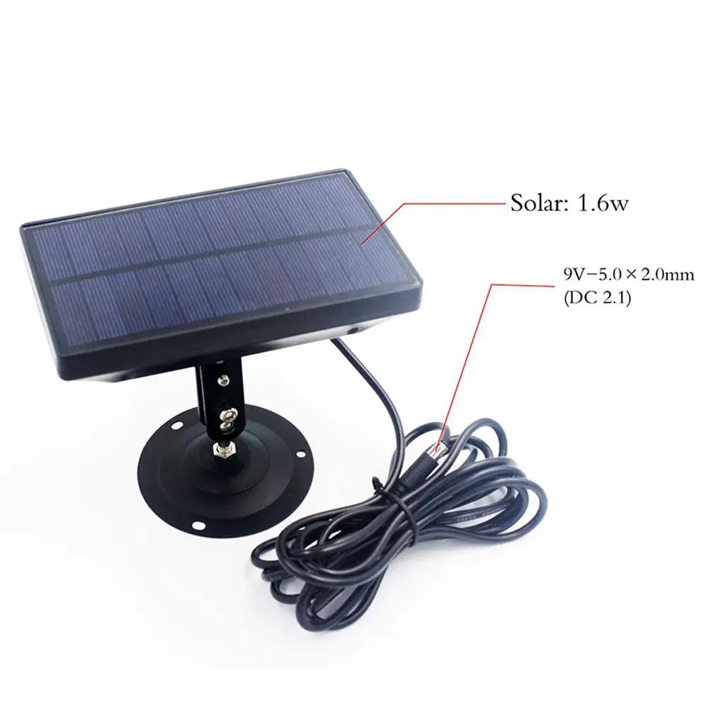 Practical Trail Camera Battery Solar Panel Charger External Power for 9V 1800mAH | Спорт и развлечения