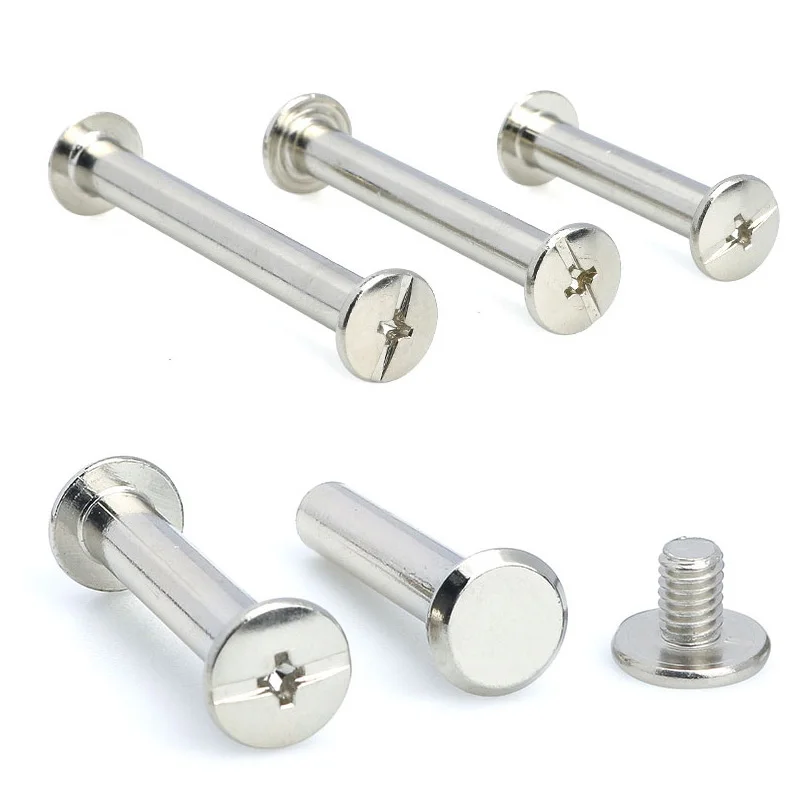 5/10X 304 Stainless Steel Leather Bag Belt Photo Scrapbook Album Book Post Binding Screw M5x6-60mm Chicago Screw Nail Rivet Bolt