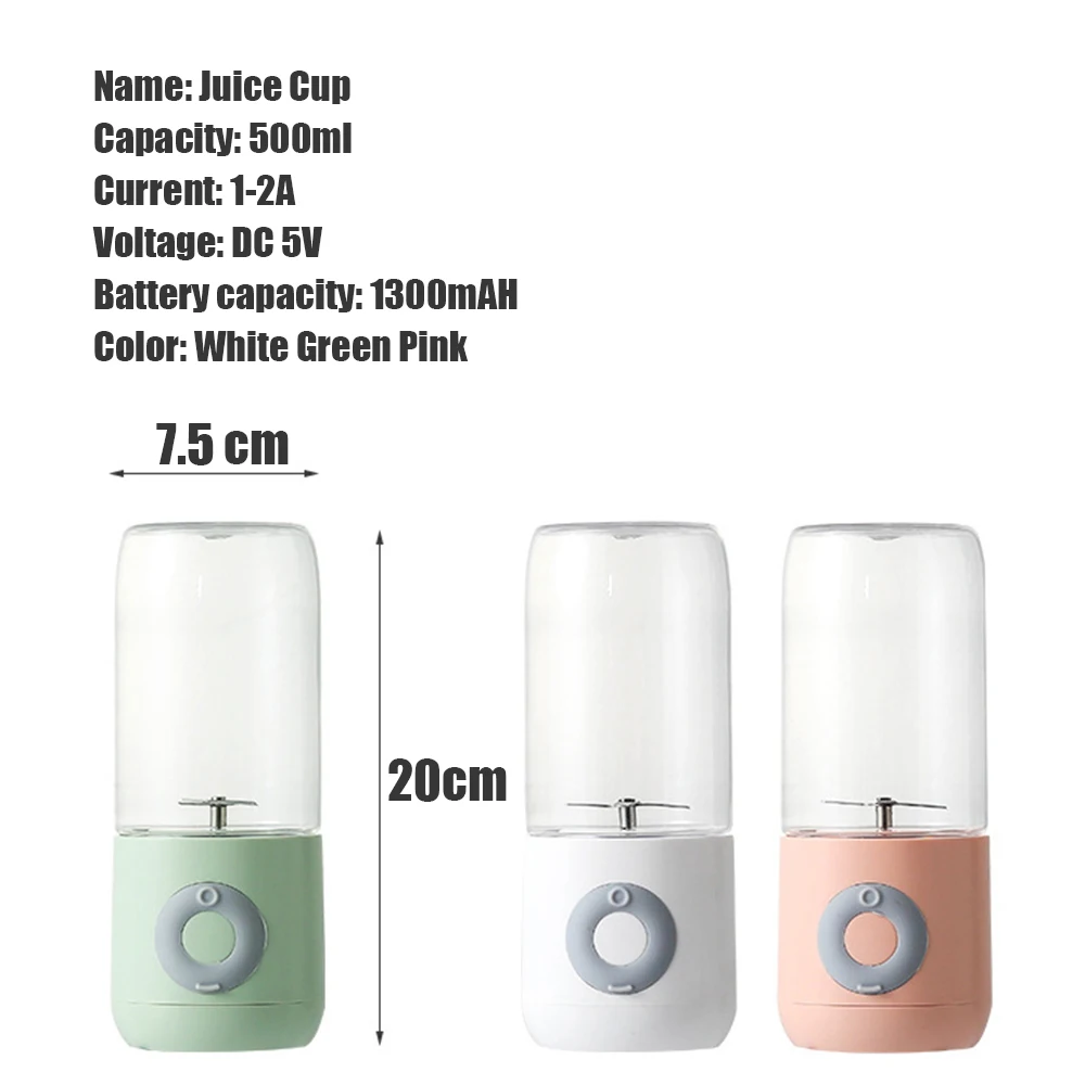 

NIUXILIFE Portable Blender Mixer Rechargeable Juicer Machine Electric Mixer For Mini Food Processor Lemon Squeezer Orange