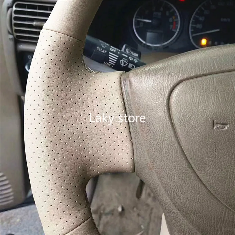 

Hand-stitched Leather Steering Wheel Cover For Buick GL8 FirstLand,Leather Steering Wheel Cover for car