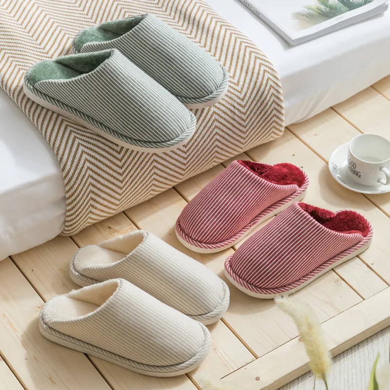 2020 женская домашняя обувь Зимние теплые тапочки Хлопковая Удобная мягкая