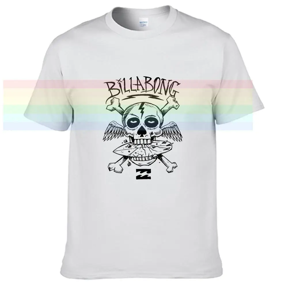 

skull Billabongs T Shirt For Men Limitied Edition Unisex surfing Brand T-shirt Cotton Amazing Short Sleeve Tops N88
