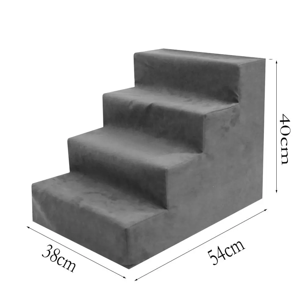 Губчатая лестница для домашних животных 2/3/4 ступенек бархатная подъемная собак и