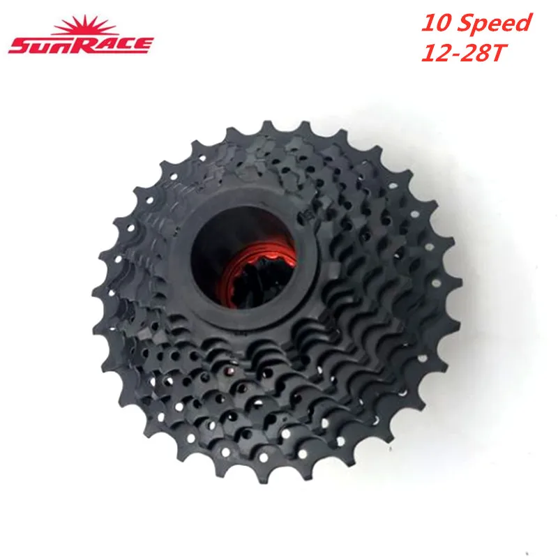 Sunracing CSRX0 Freewheel 10 speed 12-28T дорожная велосипедная кассета Freewheel Черный Серебряный велосипед запчасти