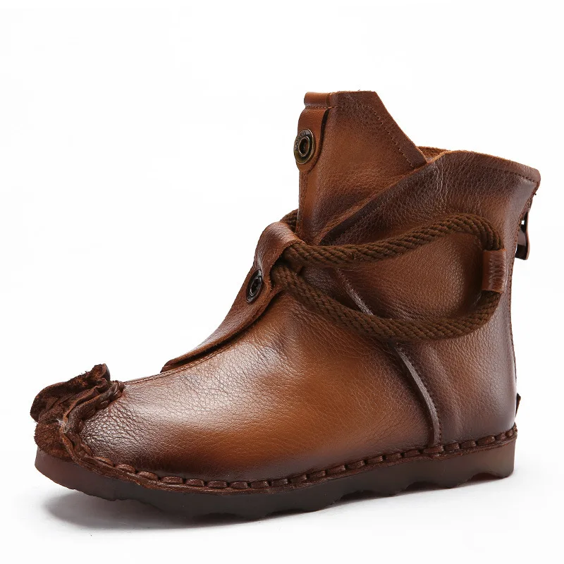 

Shoes Short Warm Non-slip Fish Low heel Genuine Women's Shoes Low Boots Women's Shoes Winter