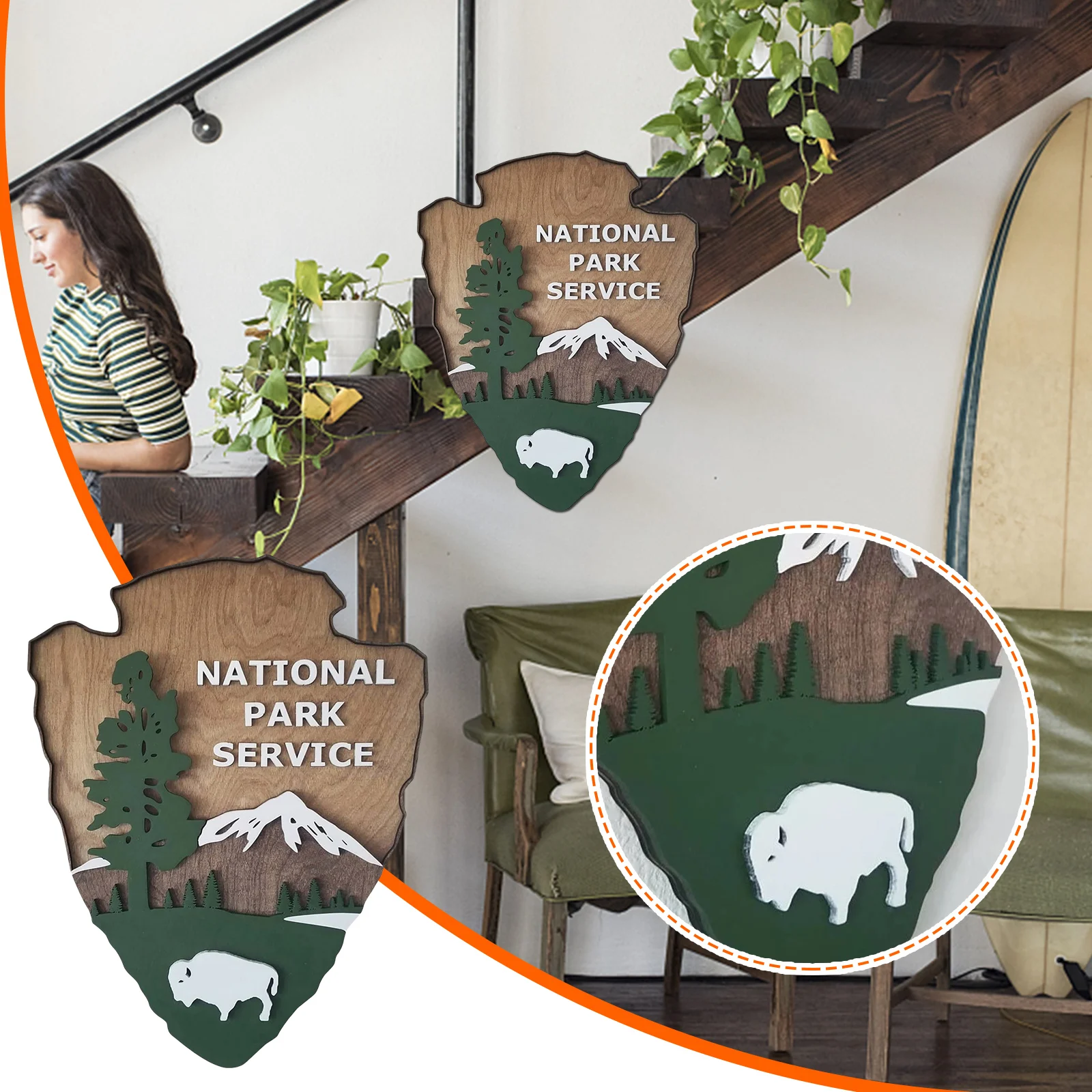 40 см наконечники для национального парка наружные настенные подвески двора сада