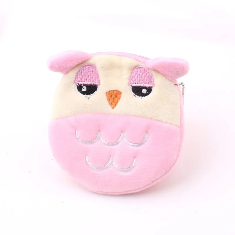 

FUDEAM Soft Plush Panda Unicorn Cartoon Women Coin Purse Mini Cute Animal Zipper Girls Coin Wallet USB Cable Bag Key Wallets