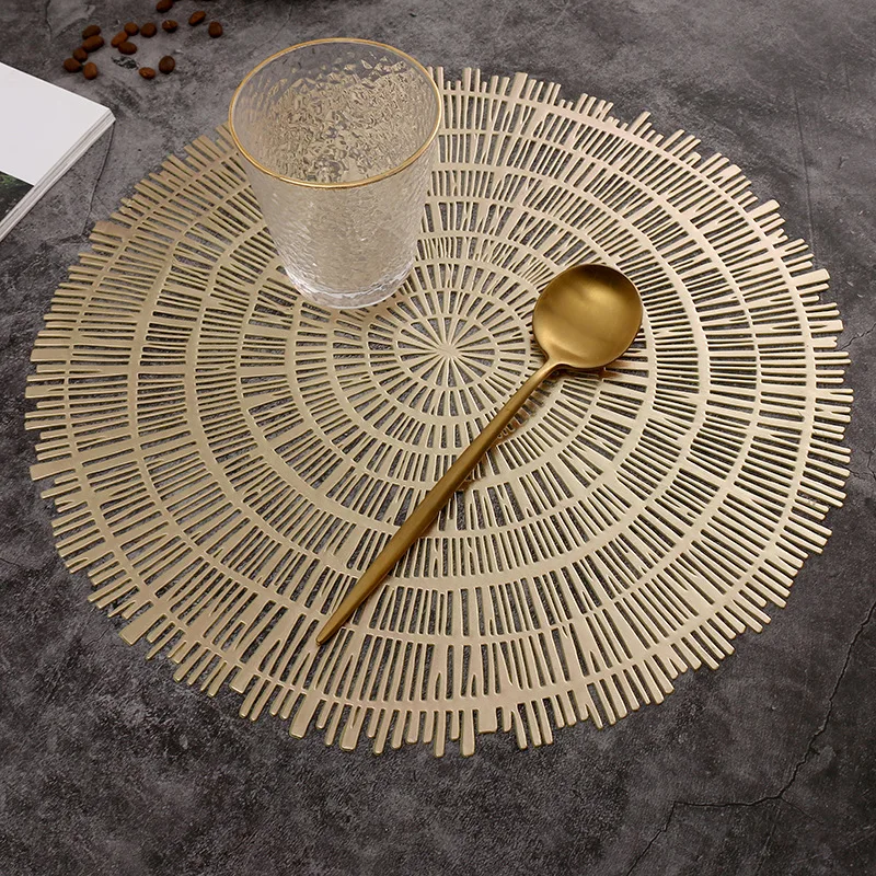 

PVC Hollow Nordic Style Non-slip Kitchen Placemat Coaster Insulation Pad Dish Coffee Cup Table Mat Home Hotel Decor 51043