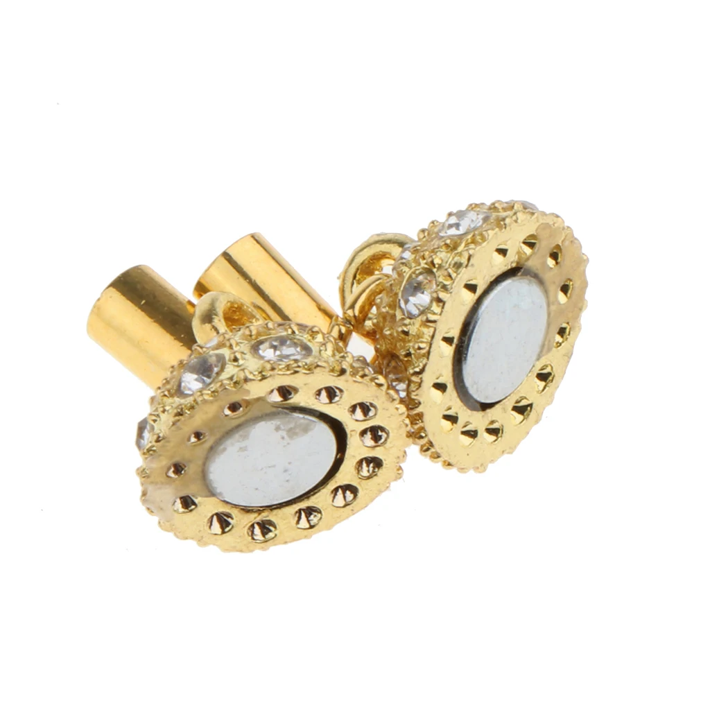 

5Pcs Crystal Round Ball Copper Magnetic Lobster Clasps Hook Necklace Jewelry Makings