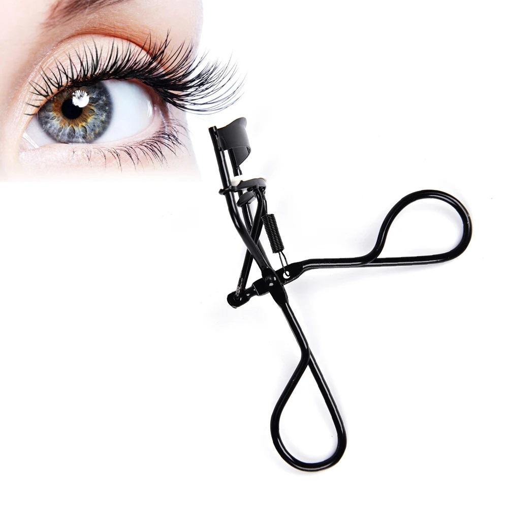 

1Pc Stainless Steel Curl Eyelash Curlers Black Tool Women Lash Nature Style Curved Eyelashes Lovely