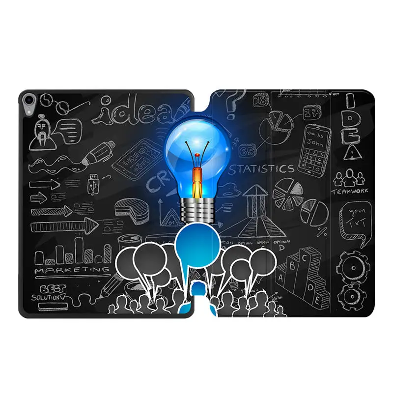 MTT для iPad Pro 12,9 дюйма Чехол выпуска из искусственной кожи Магнитный Флип трехслойный Стенд чехол для планшета умный чехол Авто спящий режим - Цвет: IP16