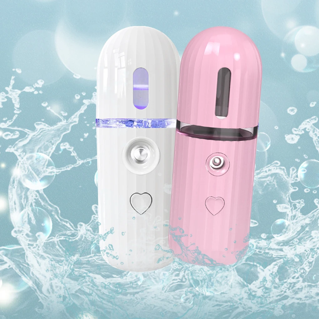 

Распылитель водяного тумана с USB, портативный распылитель 30 мл, увлажняющий портативный распылитель для ухода за кожей, инструмент для крас...