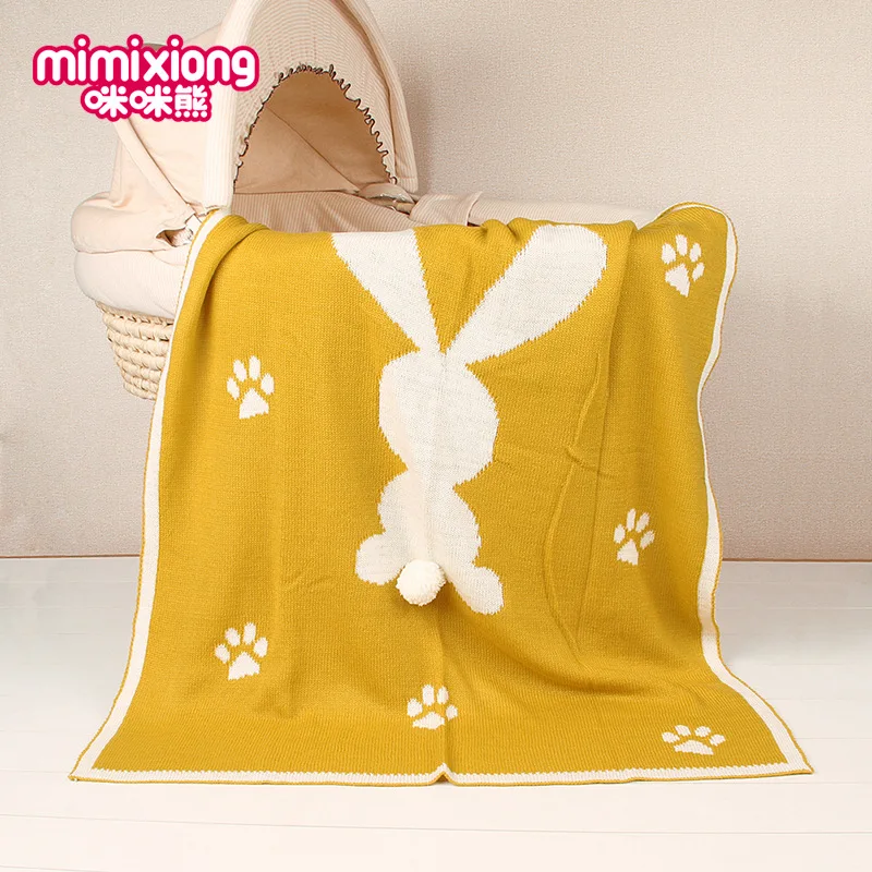 Новое зимнее одеяло для маленьких мальчиков и девочек детское вязаное спальное с