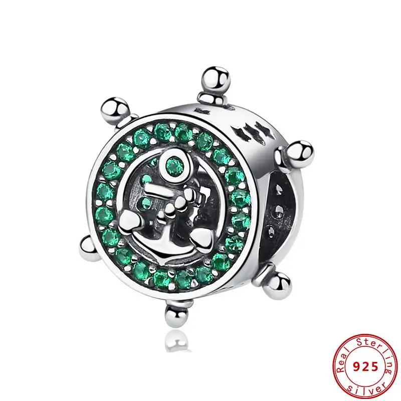 Новинка оригинальный подвеска-якорь для путешествий зеленый камень подходит