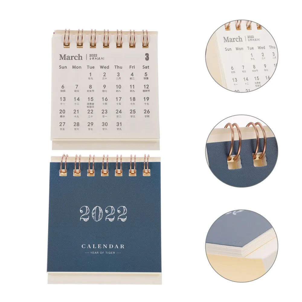 

5Pcs Creative 2022 Calendars Schedule Calendars Home Desktop Calendars