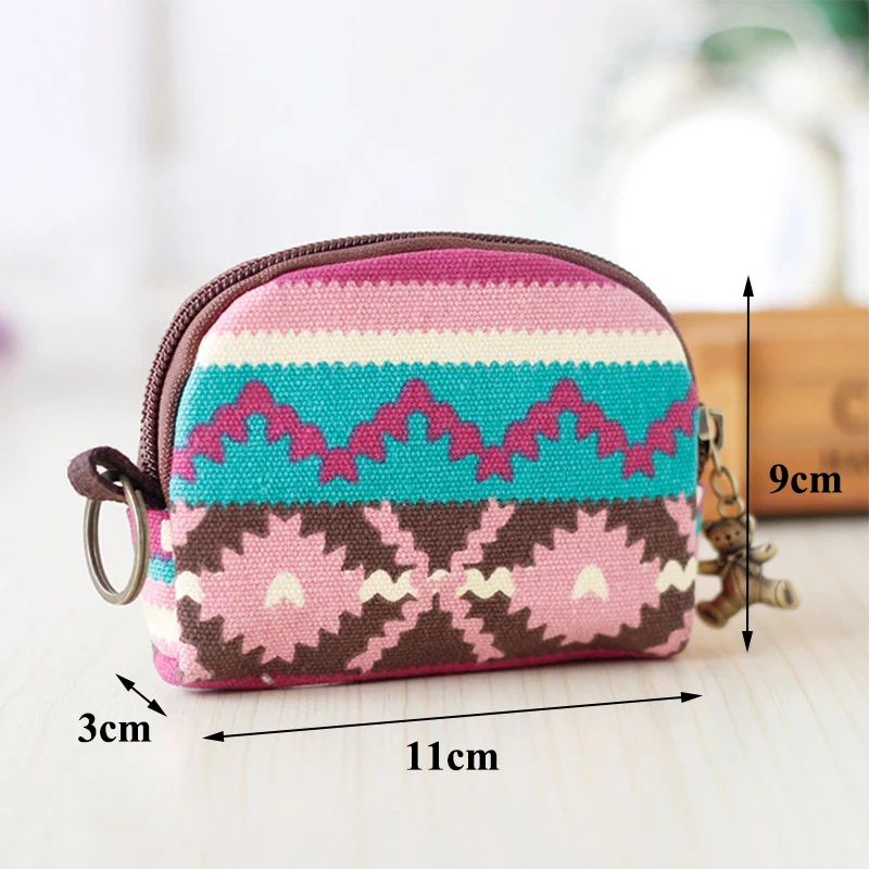 Досуг простой кошелек для монет Мини холщовый Портативный мешок на молнии | Багаж