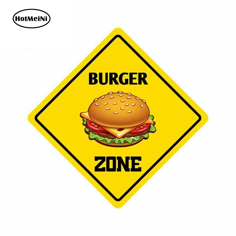 HotMeiNi 13 см x Burger Zone оригинальные креативные наклейки автомобильные аксессуары для