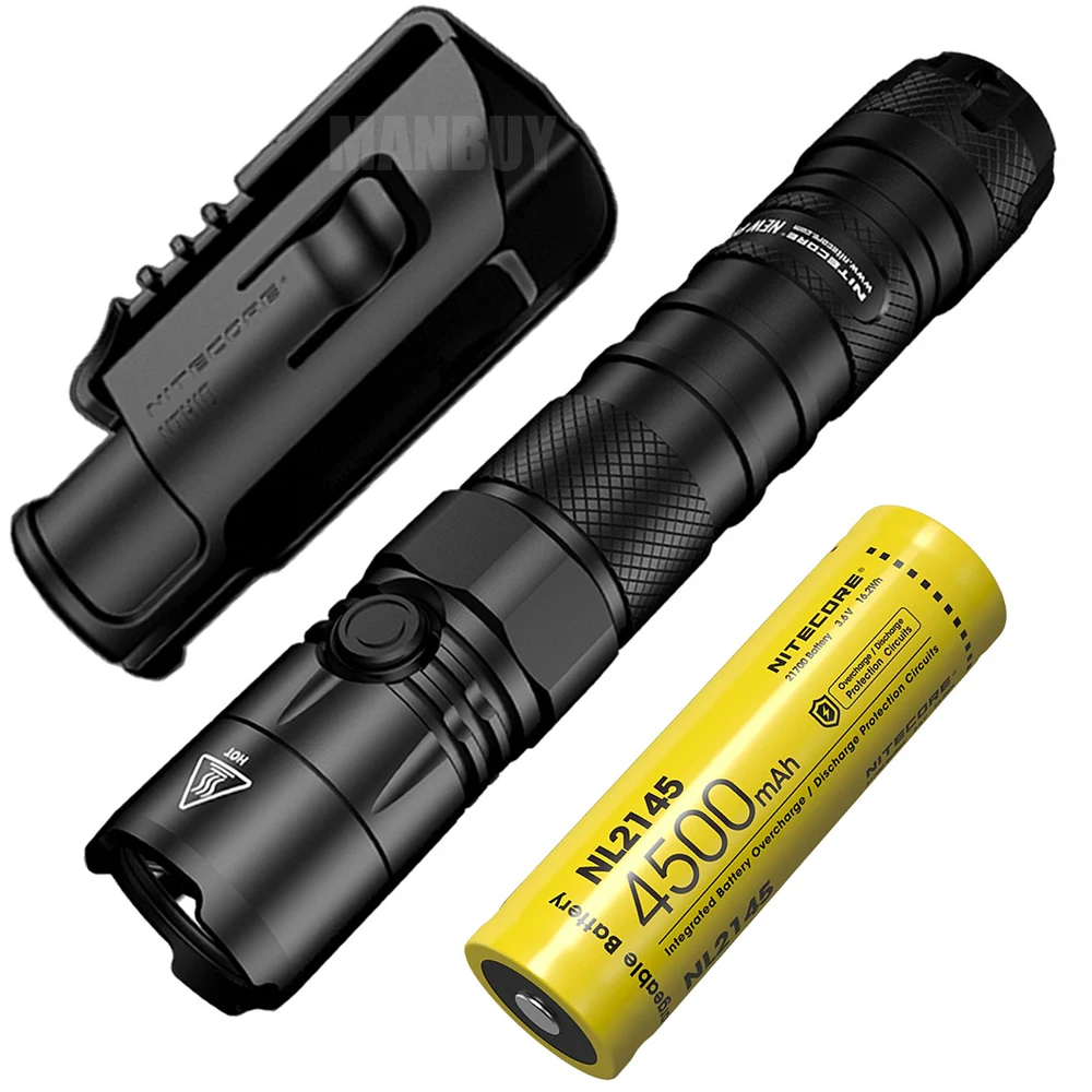 2021 NITECORE NEWP12 фонарик NL2145 21700 Перезаряжаемые Батарея 1200 LMs CREE XP L HD V6 светодиодный +