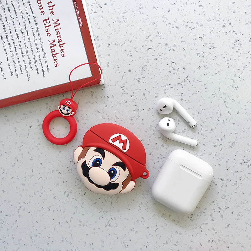 as pic show GIAUSA Airpods сумка с рисунком аниме чехол для наушников силиконовый чехол для Airpods чехол аксессуары чехол для наушников - Color: as pic show