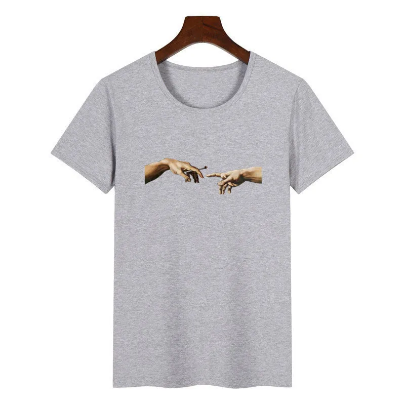 Женская футболка с принтом Микеланджело на Хэллоуин женская летняя в стиле